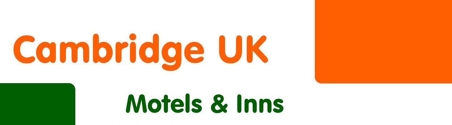 Best motels & inns in Cambridge UK - Rating & Reviews